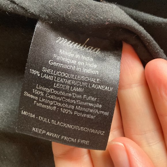 Muubaa Leather Biker Jacket US 2 - Picture 4 of 11